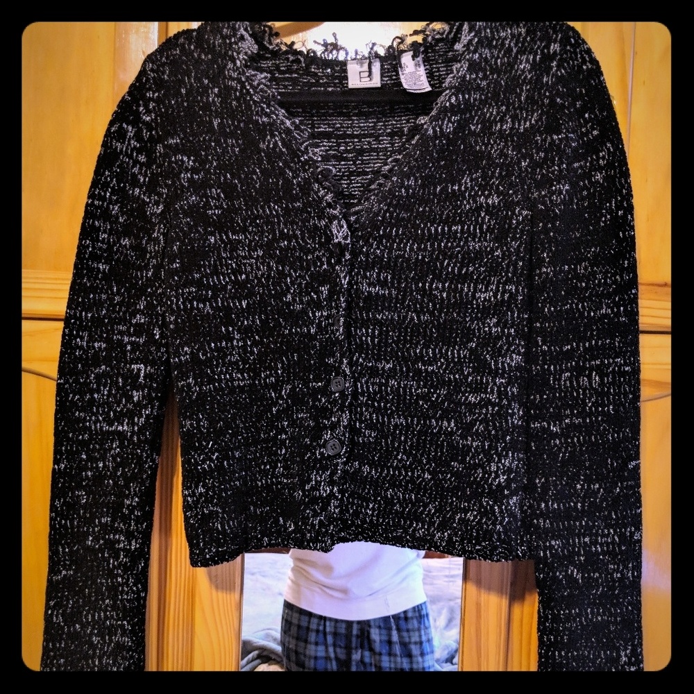 Belongings button down crop sweater.